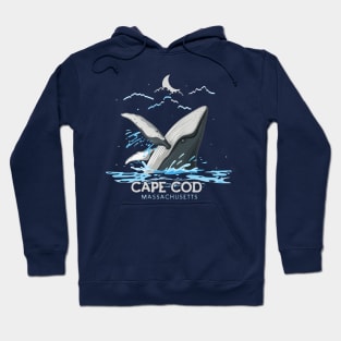 Cape Cod Massachusetts Whale Watching Humpback Whale Hoodie